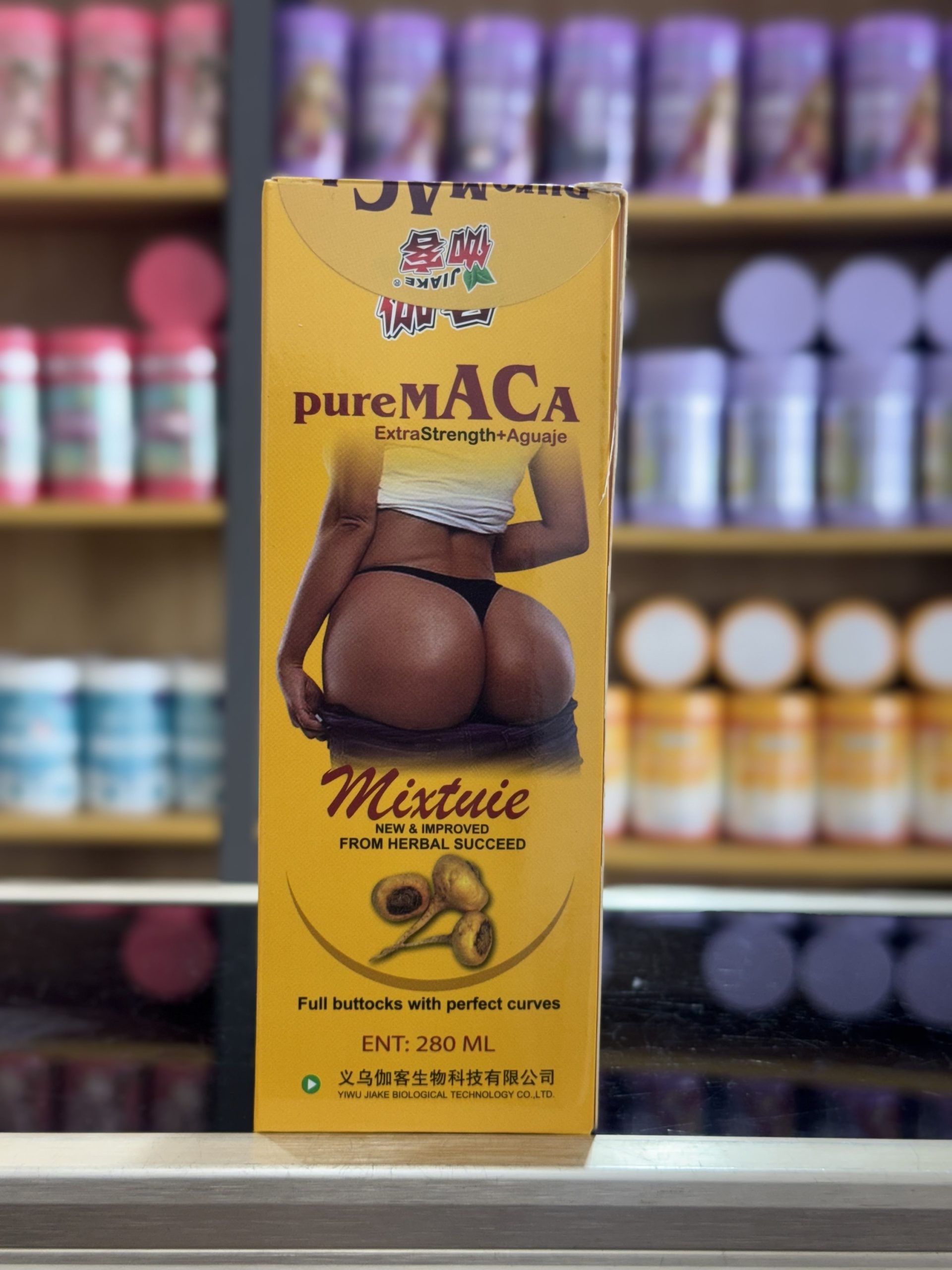 PURE MACA EXTRA STRENGTH + AGUAJE 280ml (full buttocks with perfect curves)