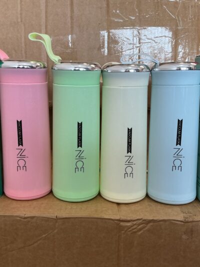 400ml GLASS CUP WITH LID IN BOX